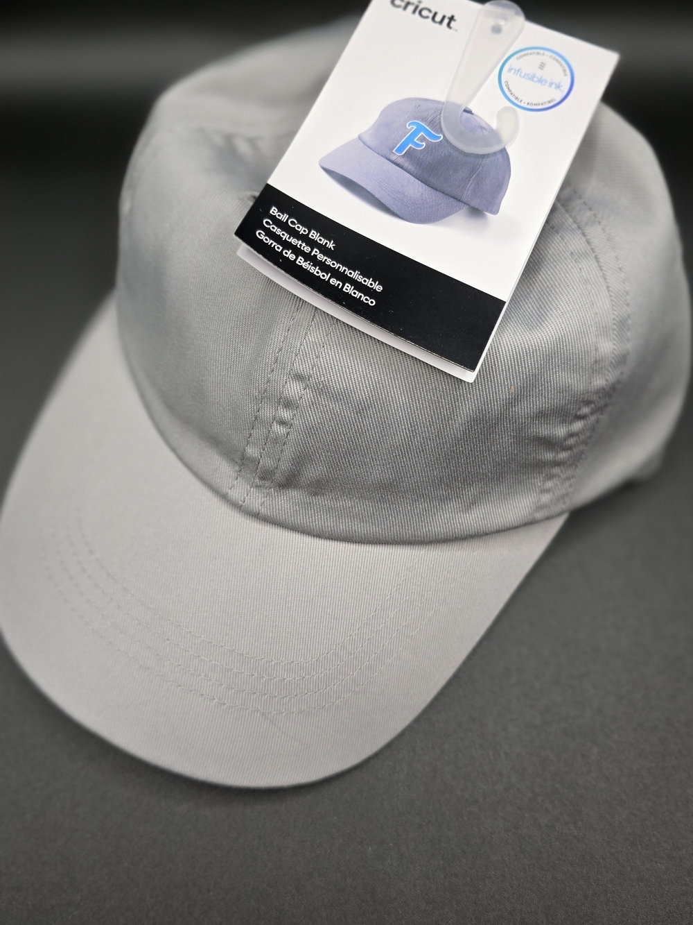 Cricut Light Gray Baseball Cap